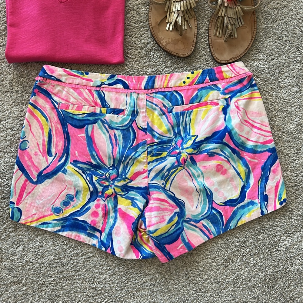 Lilly Pulitzer Adie Short Pink Sunset The Sunny Side - Picture 4 of 5